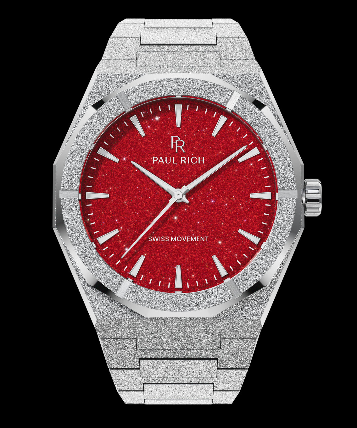Frosted Star Dust II Silver Red Frosted Star Dust II Silver Red