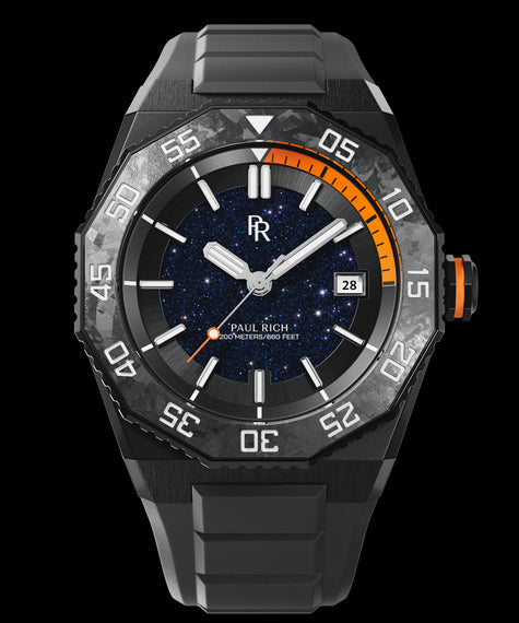 Aquacarbon Pro Shadow Black - Aventurine Quartz | Automatic
