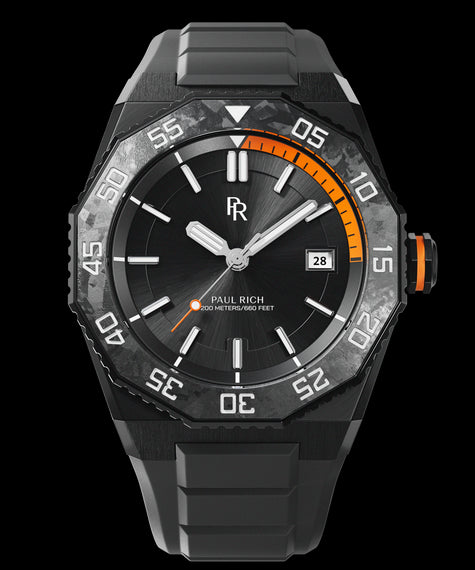 Aquacarbon Pro Shadow Black - Sunburst Quartz | Automatic