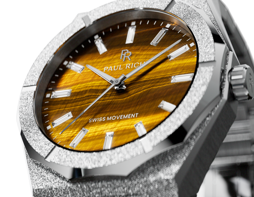Frosted Star Dust II Tiger Flare Silver — tiger's eye dial Frosted Star Dust II Tiger Flare Silver — tiger's eye dial