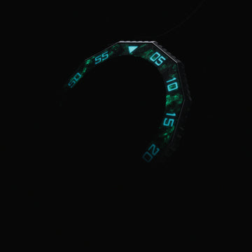 Luminous Forged Carbon Fiber Bezel Luminous Forged Carbon Fiber Bezel
