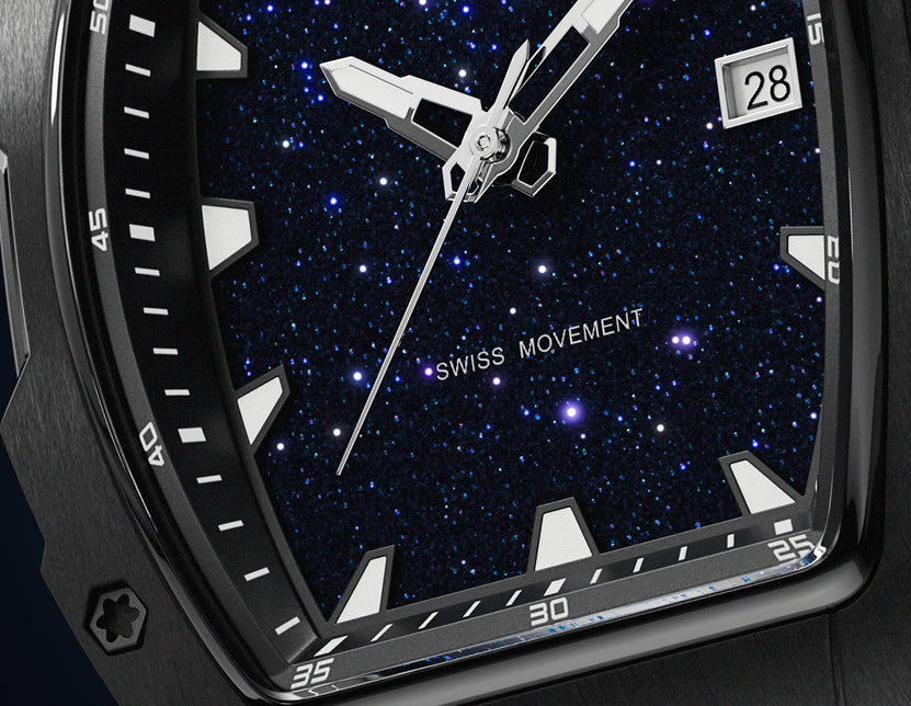 Astro classic swiss movement galaxy black