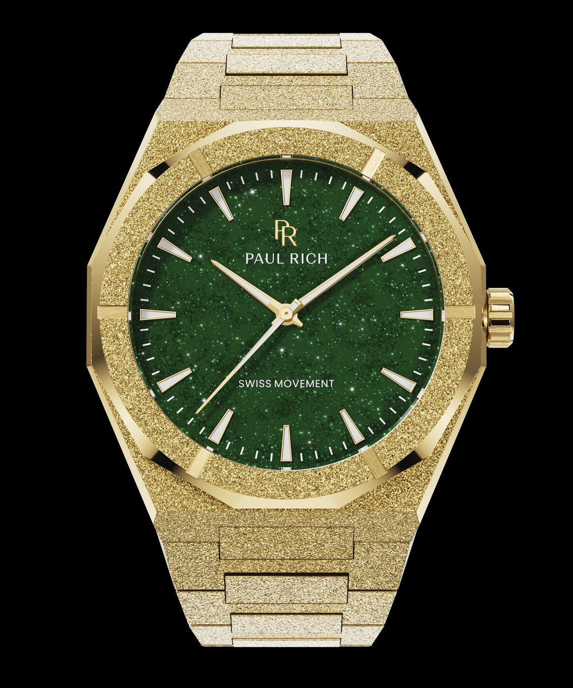 Frosted Star Dust II Gold Green Frosted Star Dust II Gold Green