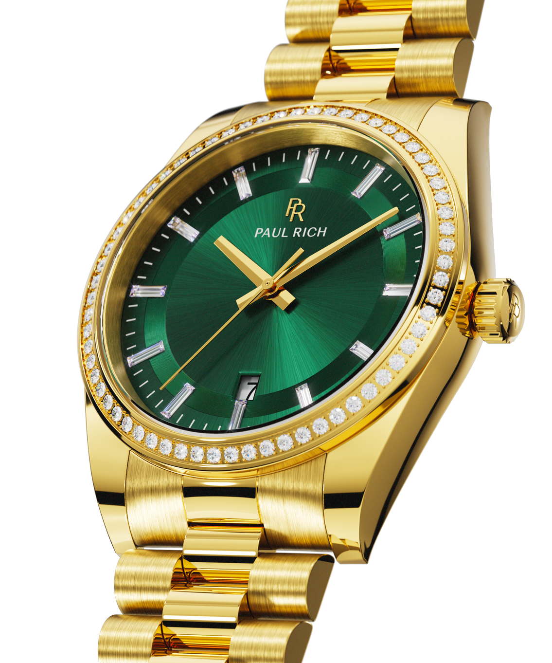Moissanite Legacy Gold Green Moissanite Legacy Gold Green