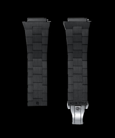 Uhrenarmband aus Stahl in Schwarz Uhrenarmband aus Stahl in Schwarz