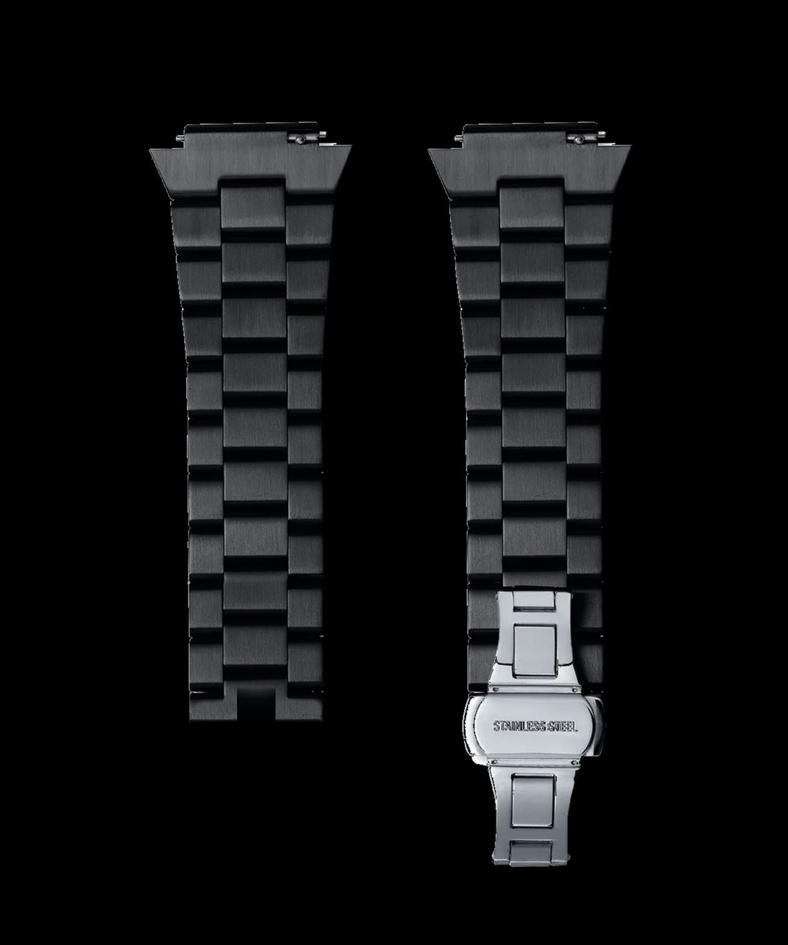 Uhrenarmband aus Stahl in Schwarz Uhrenarmband aus Stahl in Schwarz