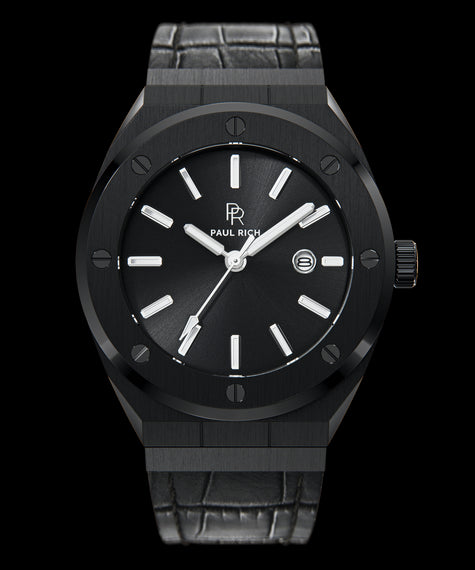 Baron's Black - Leather 42MM / Quartz; 45MM / Quartz