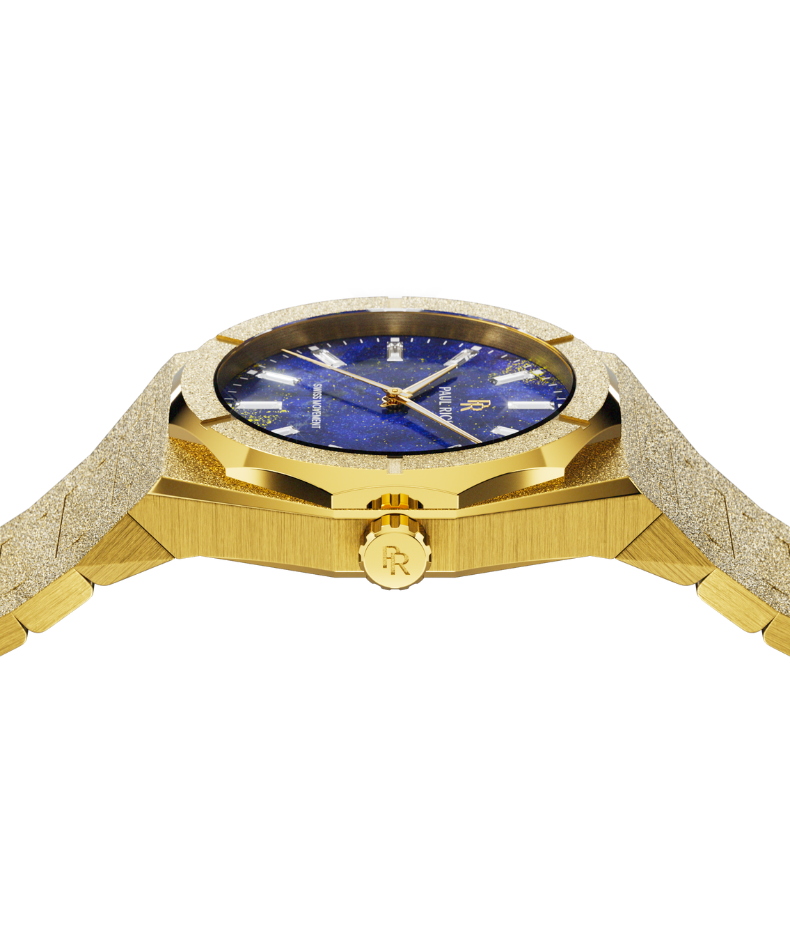 Frosted Star Dust II Lapis Nebula Gold, sidetop view [product_visual]