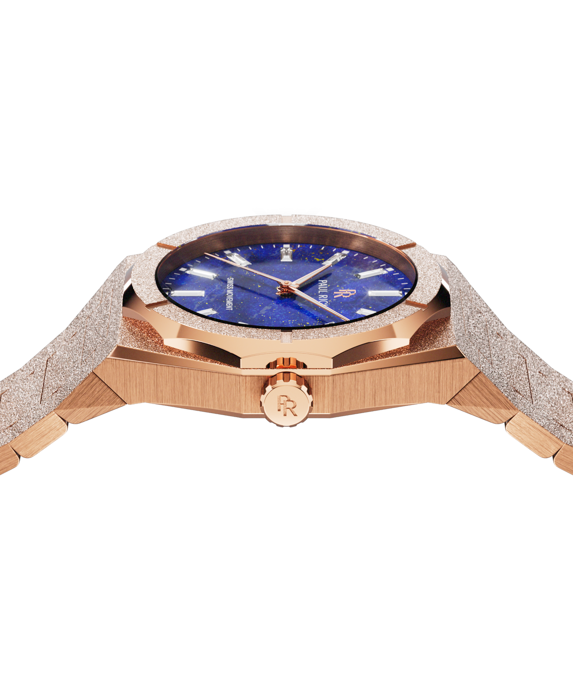 Frosted Star Dust II Lapis Nebula Rose Gold, sidetop view [product_visual]