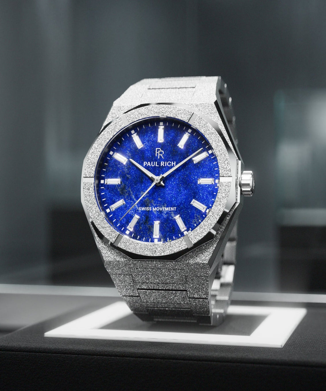 Frosted Star Dust II Lapis Nebula Silver, lifestyle view [product_visual]