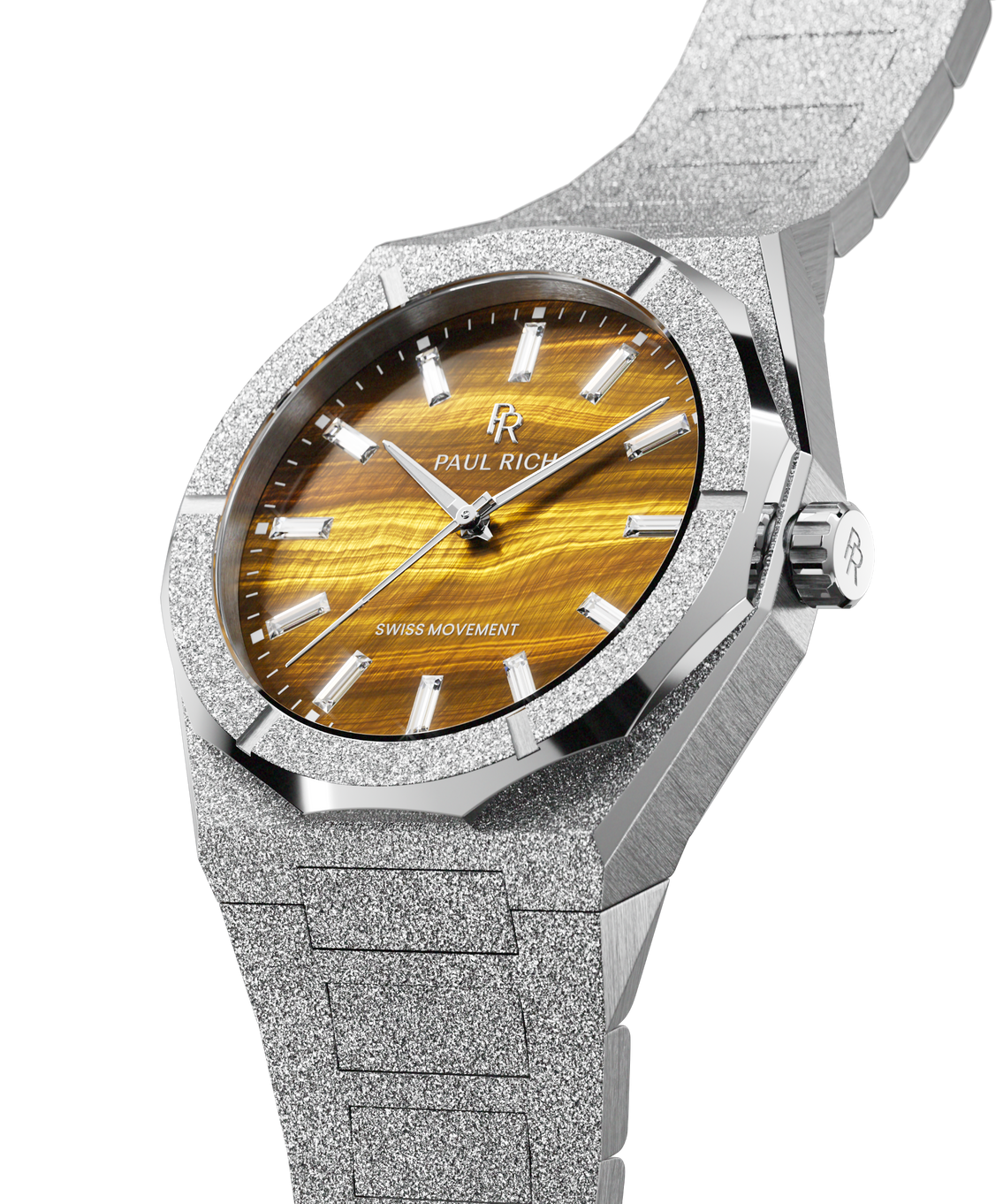 Frosted Star Dust II Tiger Flare Silver — closeup view [product_visual]