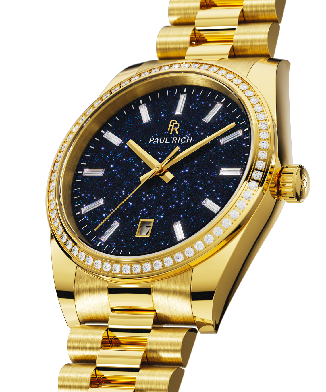 Moissanite Legacy Gold - Aventurine Blue