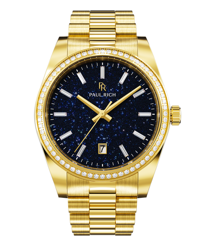 Moissanite Legacy Gold - Aventurine Blue