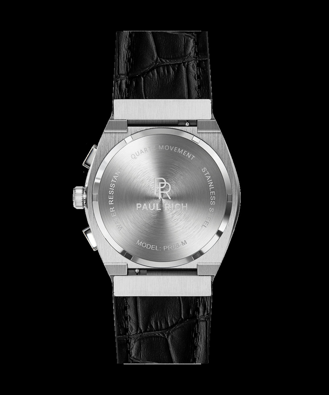 Motorsport Silver Black Leather