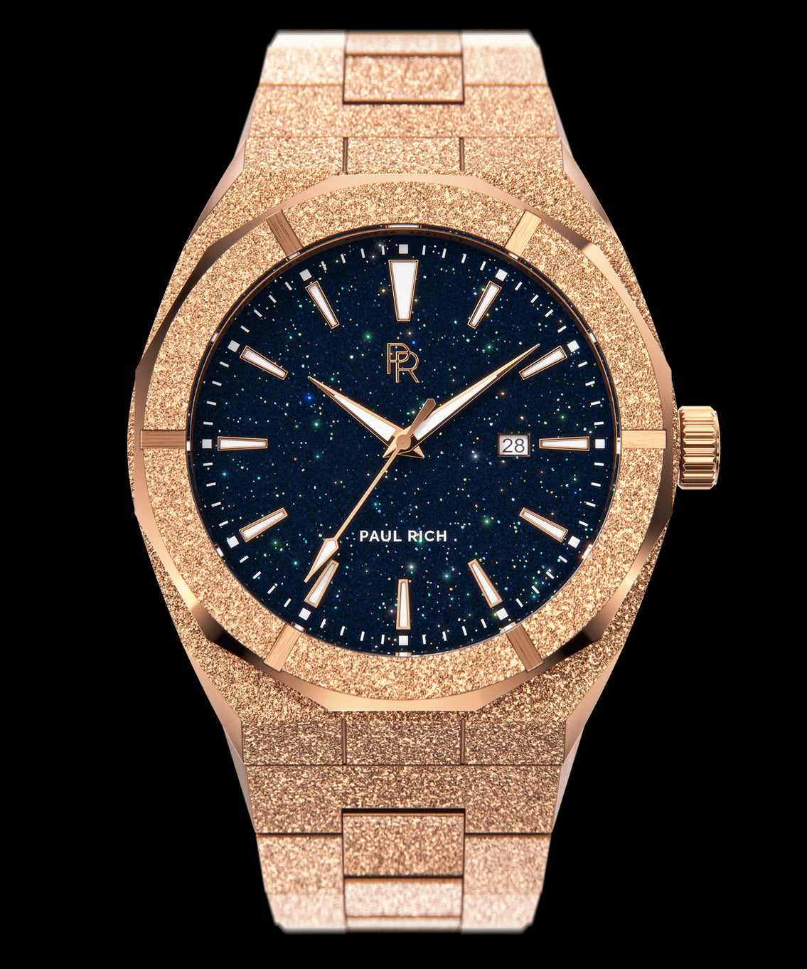 Frosted Star Dust Automatic - Rose Gold Watch | Paul Rich